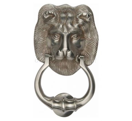 Heritage K1210 Satin Nickel Large Lion Knocker