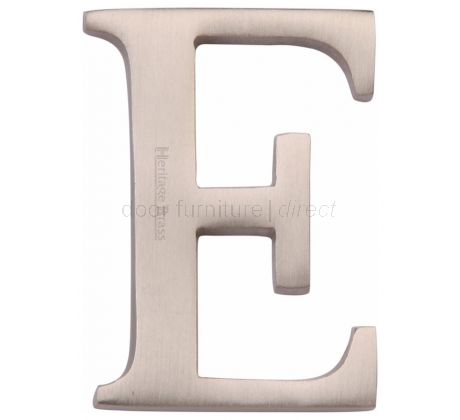 Satin Nickel Concealed Fix Front Door Letters A-Z 2in (51mm)