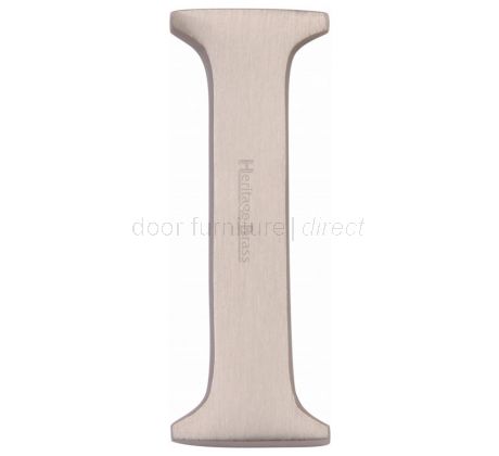 Satin Nickel Concealed Fix Front Door Letters A-Z 2in (51mm)