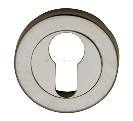 Satin Nickel Euro Profile Escutcheon 53mm