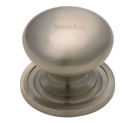 Satin Nickel Victorian Cupboard Knob