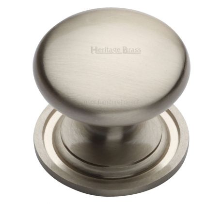 Satin Nickel Victorian Cupboard Knob