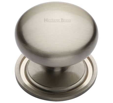 Satin Nickel Victorian Cupboard Knob