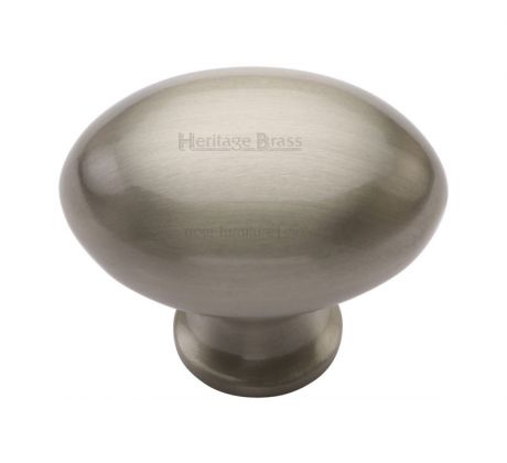 Satin Nickel  Oval Cupboard Knobs