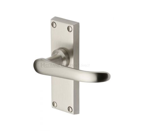 Heritage V710 Satin Nickel Windsor Short Latch Handles