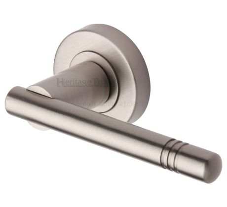 Heritage V2100 Satin Nickel Alicia Lever on Rose