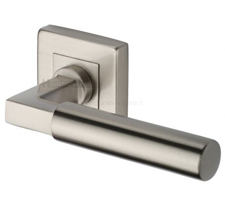 Heritage SQ1926 Satin Nickel Bauhaus Square Lever
