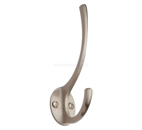 Heritage V1050 Satin Nickel Hat and Coat Hook 130mm
