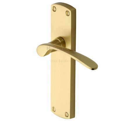 Heritage DIP7810 Satin Brass Diplomat Latch Door Handles