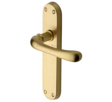 Heritage LUN5310 Satin Brass Luna Latch Door Handles