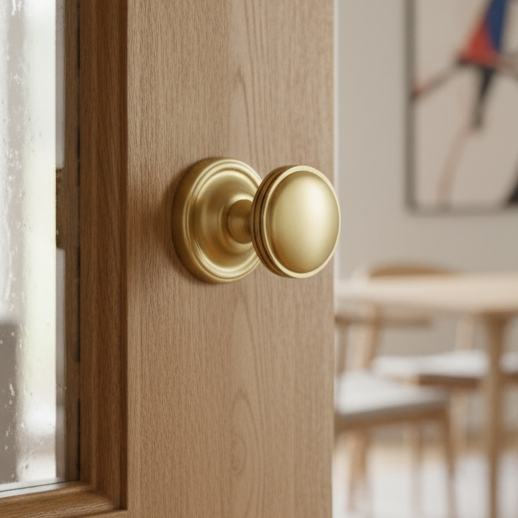 Heritage WHI6429 Satin Brass Whitehall Mortice Knobs 63mm