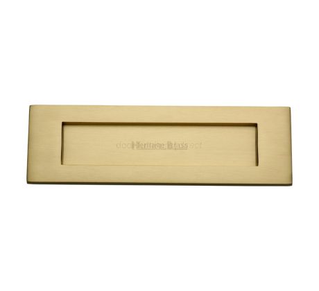Heritage V850 Satin Brass Letter Plate 203x76mm (8x3in)