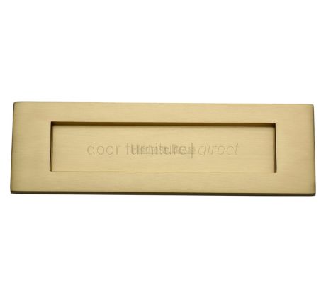 Heritage V850 Satin Brass Letter Box 331x80mm