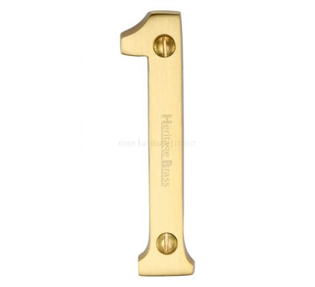 Heritage C1560 Satin Brass 76mm (3in) Door Numbers