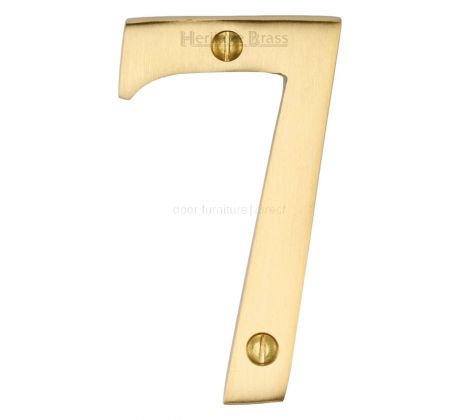 Heritage C1560 Satin Brass 76mm (3in) Door Numbers