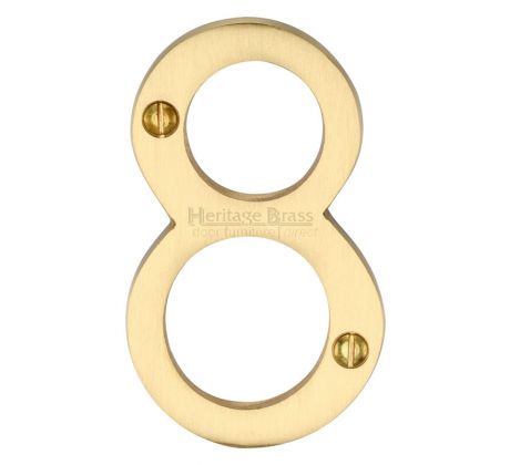 Heritage C1560 Satin Brass 76mm (3in) Door Numbers