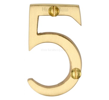 Heritage C1567 Satin Brass 51mm (2in) Door Numbers 0-9