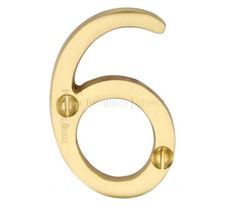 Heritage C1567 Satin Brass 51mm (2in) Door Numbers 0-9