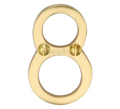 Heritage C1567 Satin Brass 51mm (2in) Door Numbers 0-9