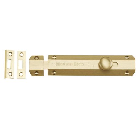 Heritage C1685 Satin Brass Flat Door Bolt 152mm (6in)