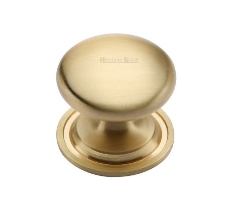 Heritage C2240 Satin Brass Round Cabinet Knob 32mm