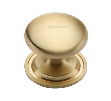 Heritage C2240 Satin Brass Round Cabinet Knob 38mm