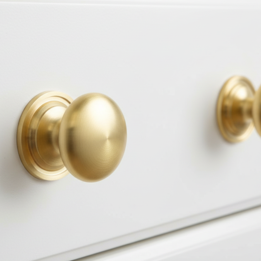 Heritage C2240 Satin Brass Round Cabinet Knob 48mm