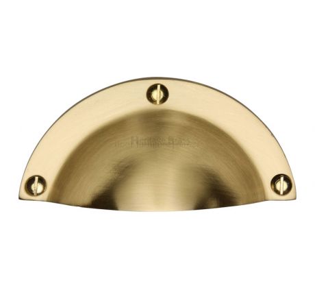Heritage C1700 Satin Brass Hooded Drawer Pull 97mm