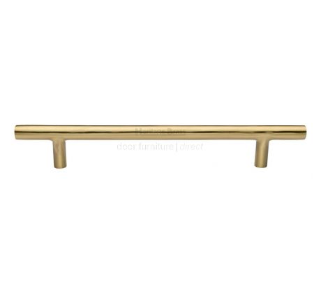 Heritage C0361 Satin Brass T-Bar Cabinet Handle 224mm