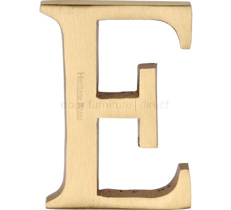 Satin Brass C1565 Concealed Fix Front Door Letters A-Z 51mm