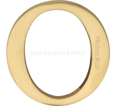 Satin Brass C1565 Concealed Fix Front Door Letters A-Z 51mm