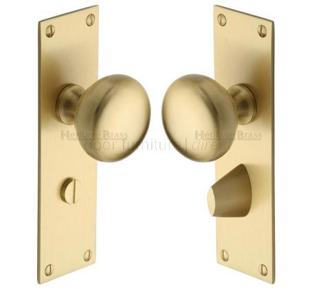 Heritage BAL8530 Balmoral Satin Brass Bathroom Knobs