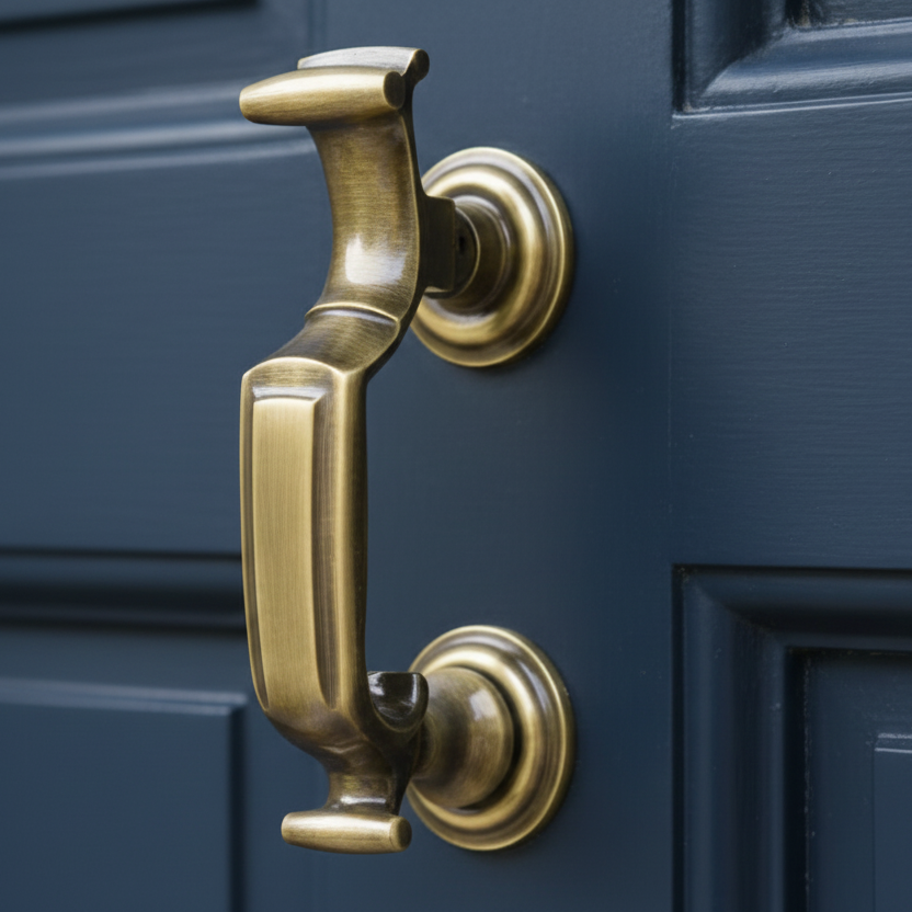 Heritage K1300 Antique Brass Doctor Knocker 192x43mm