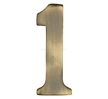 Heritage C1568 Antique Brass Self Adhesive Door Numbers 51mm 0-9