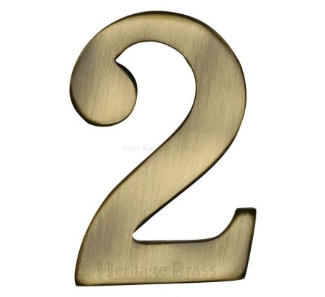 Heritage C1568 Antique Brass Self Adhesive Door Numbers 51mm 0-9
