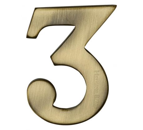 Heritage C1568 Antique Brass Self Adhesive Door Numbers 51mm 0-9