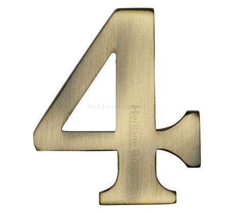 Heritage C1568 Antique Brass Self Adhesive Door Numbers 51mm 0-9
