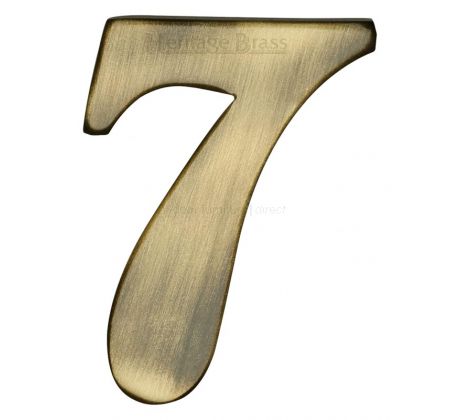 Heritage C1568 Antique Brass Self Adhesive Door Numbers 51mm 0-9