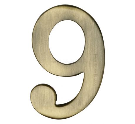 Heritage C1568 Antique Brass Self Adhesive Door Numbers 51mm 0-9