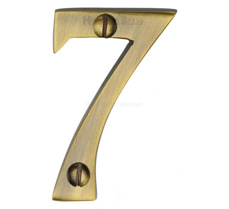 Antique Brass Screw Fix Door Numbers 0-9 51mm (2in) C1567