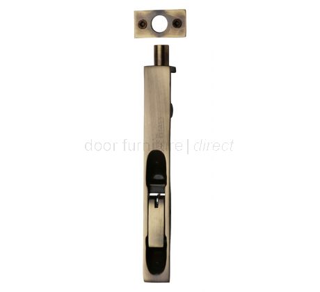 Heritage C1680 Antique Brass Flush Door Bolt 6in