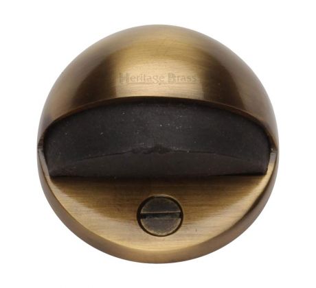 Heritage V1080 Antique Brass Oval Door Stop 47mm