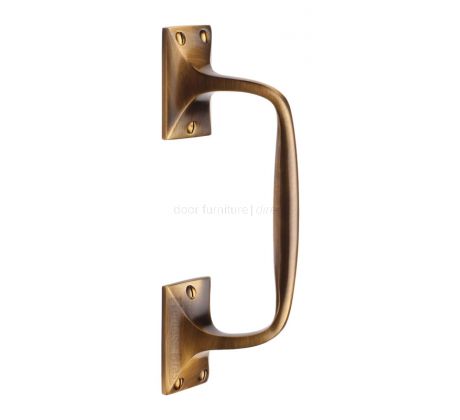 Heritage V1150 Antique Brass Cranked Pull Handle 202mm
