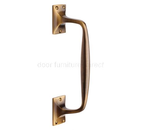Heritage V1150 Antique Brass Cranked Pull Handle 253mm