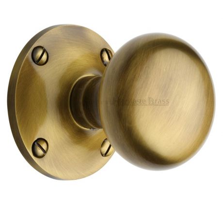 Heritage KEN980 Antique Brass Kensington Mortice Knobs 64mm