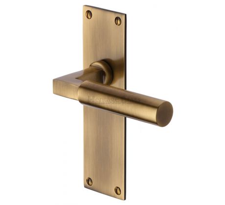 Heritage BAU7310 Antique Brass Bauhaus Latch Handles