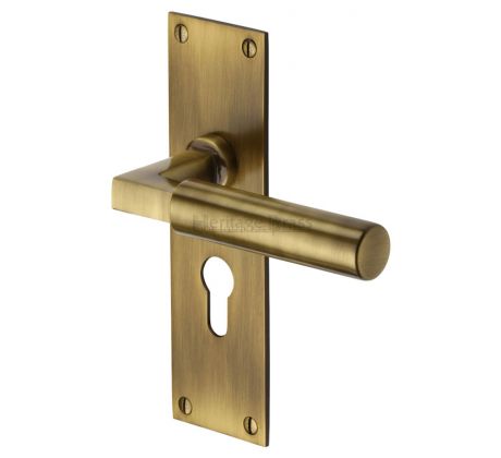 Heritage BAU7348 Antique Brass Bauhaus Euro Handles