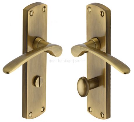Heritage DIP7830 Antique Brass Diplomat Bathroom Handles