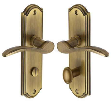 Heritage HOW1330 Antique Brass Howard Bathroom Handles