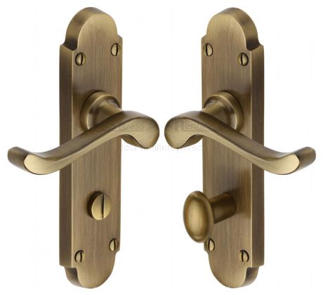 Heritage S620 Antique Brass Savoy Bathroom Door Handles